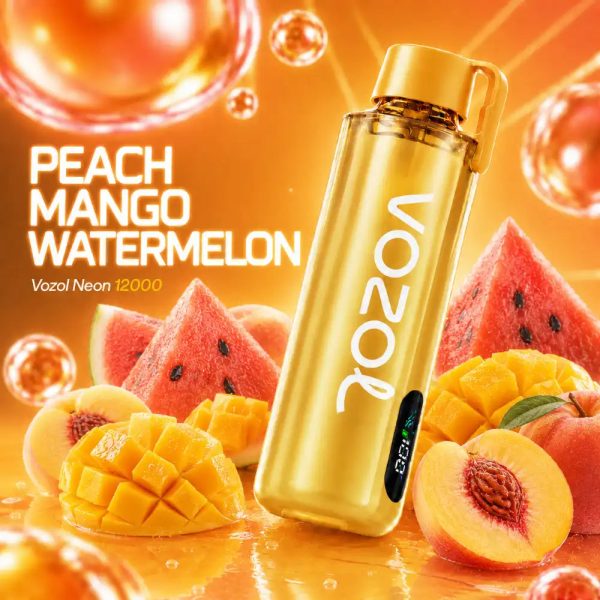 Vozol-Neon-12000-Pro-Peach-Mango-Watermelon.jpg Vozol Vape Neon 12000 Pro
