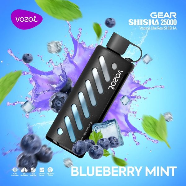 Vozol-Vape-Gear-Shisha-25000-Blueberry-Mint.jpg Vozol Vape Gear Shisha 25000
