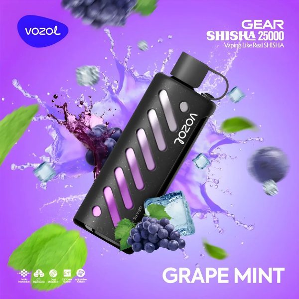 Vozol-Vape-Gear-Shisha-25000-Grape-Mint.jpg Vozol Vape Gear Shisha 25000