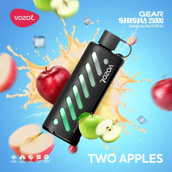 Vozol-Vape-Gear-Shisha-25000-Two-Apples.png Vozol Vape Gear Shisha 25000